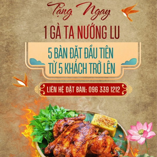 🔥 THỨ 5 RỰC RỠ: TẶNG NGAY GÀ TA NƯỚNG LU – "BỮA TIỆC" CHUẨN VỊ BẮC ĐANG CHỜ! 🔥