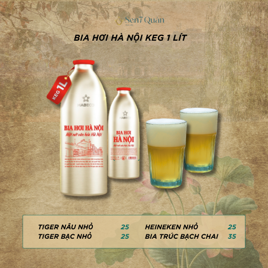 BIA HƠI HÀ NỘI KEG 1 LÍT 