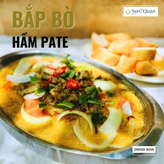  BẮP BÒ HẦM PATE