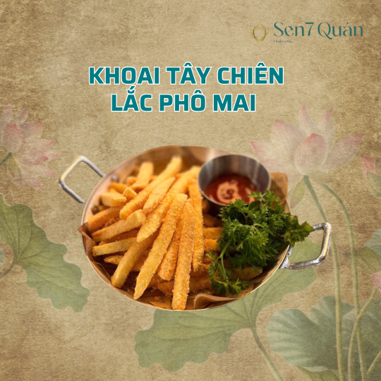KHOAI TÂY CHIÊN LẮC PHÔ MAI