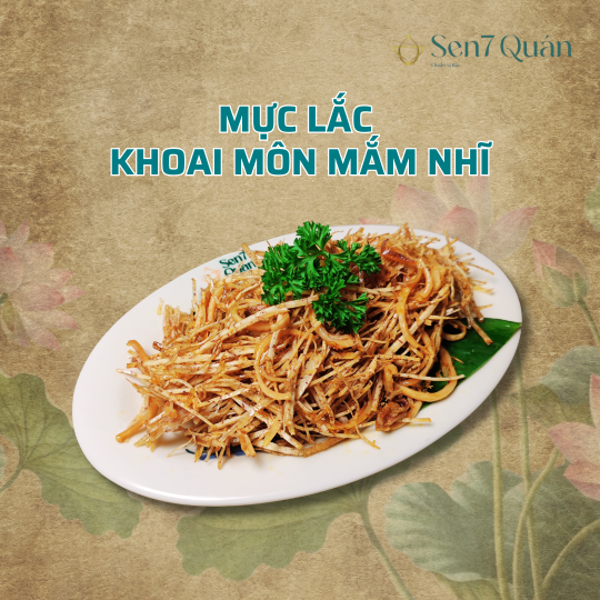 MỰC LẮC KHOAI MÔN MẮM NHĨ