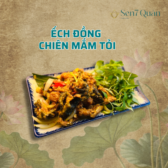 ẾCH ĐỒNG CHIÊN MẮM TỎI