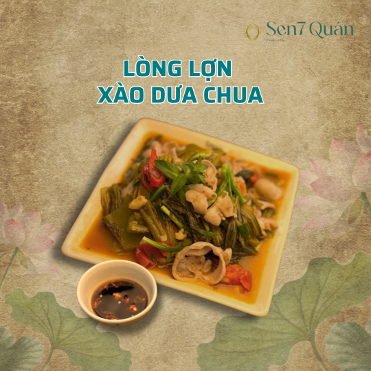  LÒNG LỢN XÀO DƯA CHUA