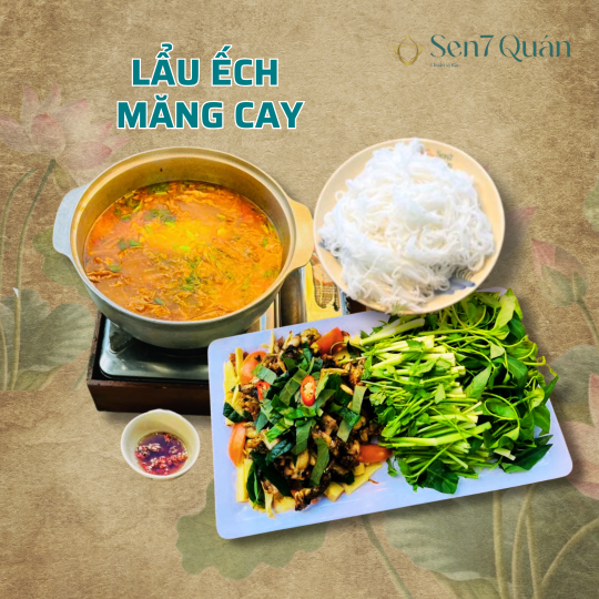 LẨU ẾCH MĂNG CAY