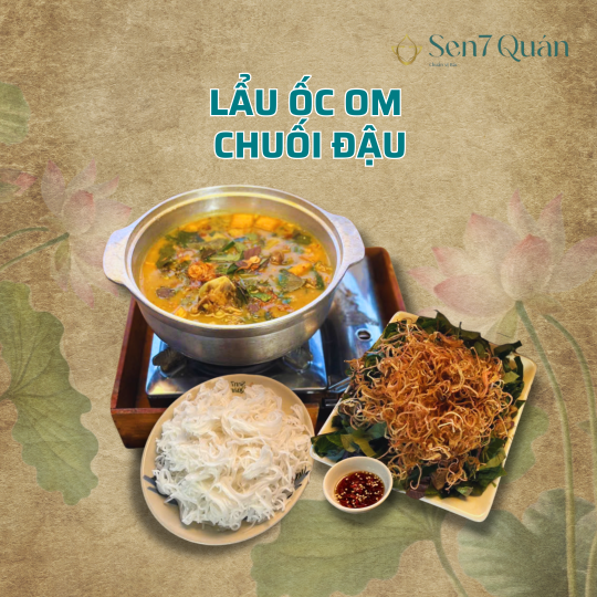 LẨU ỐC OM CHUỐI ĐẬU