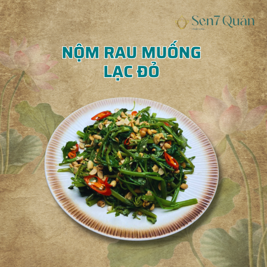 NỘM RAU MUỐNG LẠC ĐỎ