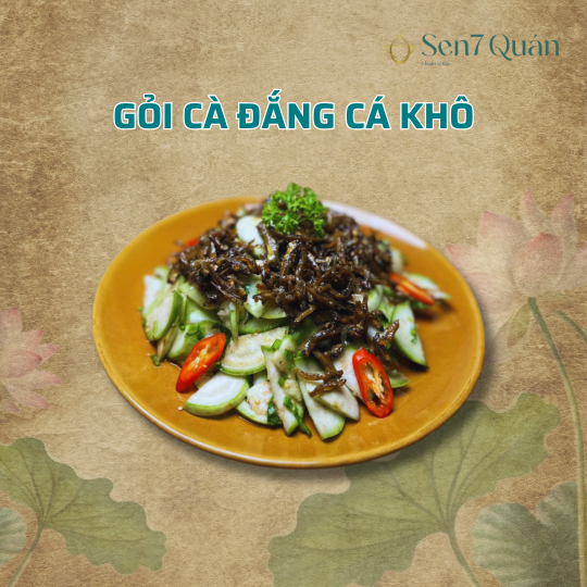 GỎI CÀ ĐẮNG CÁ KHÔ
