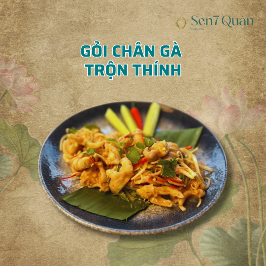 GỎI CHÂN GÀ TRỘN THÍNH