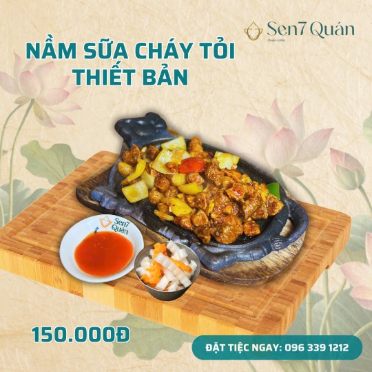 NẦM SỮA CHÁY TỎI THIẾT BẢN