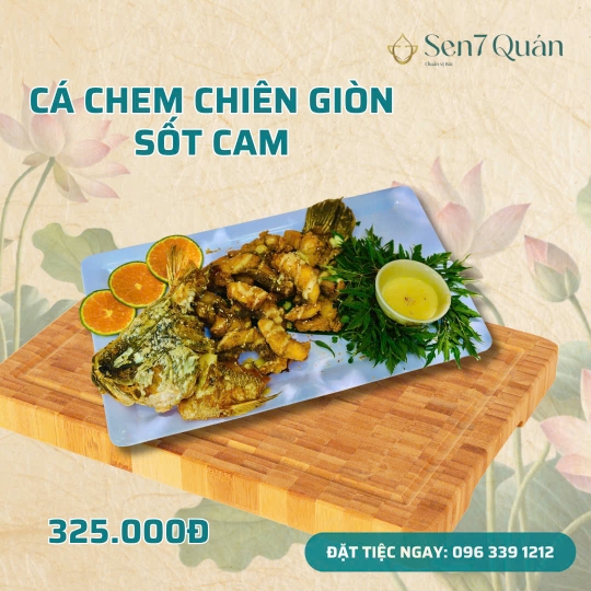 CÁ CHẼM CHIÊN GIÒN SỐT CAM