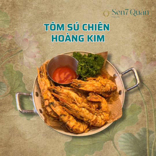 TÔM SÚ CHIÊN HOÀNG KIM