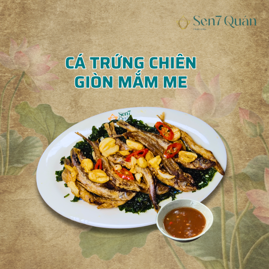 CÁ TRỨNG CHIÊN GIÒN MẮM ME