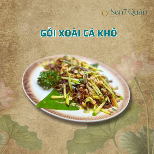 GỎI XOÀI CÁ KHÔ