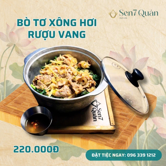  BÒ TƠ XÔNG HƠI RƯỢU VANG